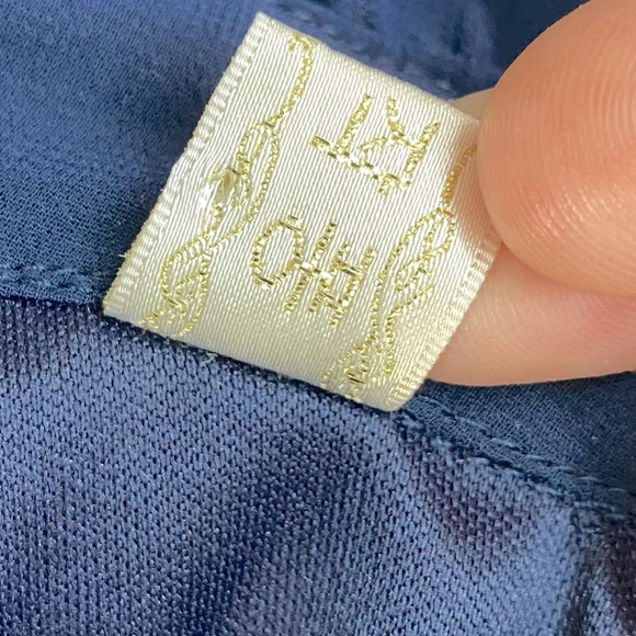 Vintage Y2K Floral Lace Embellished Long Sleeve Mock Neck Top XS - Picture 7 of 16